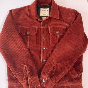Devium Rust Red Gene limited Edition corduroy Jacket medium slim fit 2022